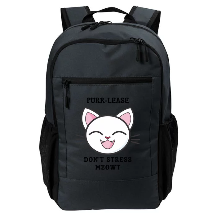 Purrcute Giftlease Dont Stress Meowt Gift Daily Commute Backpack