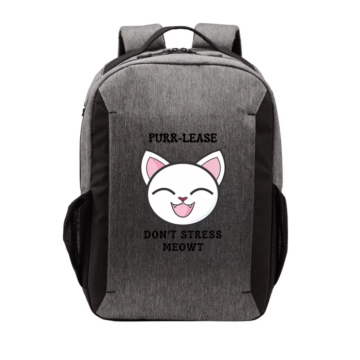 Purrcute Giftlease Dont Stress Meowt Gift Vector Backpack