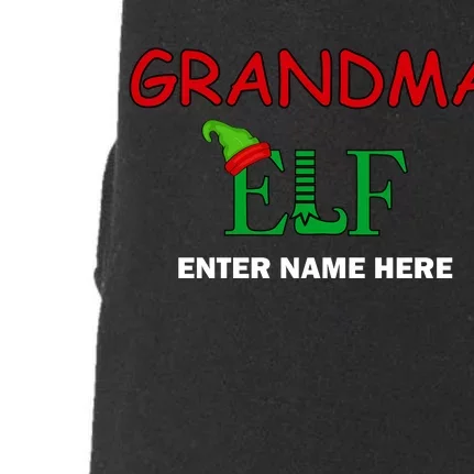 Personalize Grandma Elf Custom Family Matching Christmas Doggie 3-End Fleece Hoodie