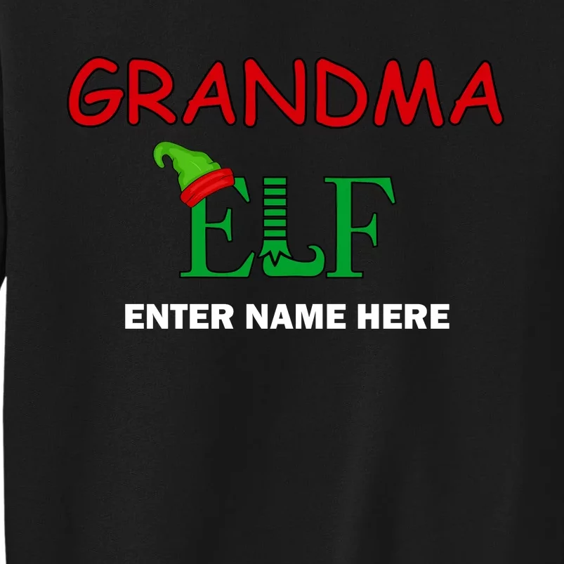 Personalize Grandma Elf Custom Family Matching Christmas Sweatshirt