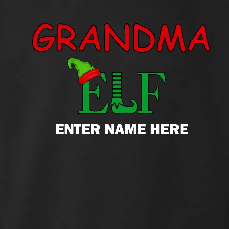 Personalize Grandma Elf Custom Family Matching Christmas Toddler Hoodie