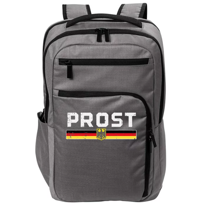 Prost German Flag Crest Eagle Bavarian Oktoberfest Impact Tech Backpack