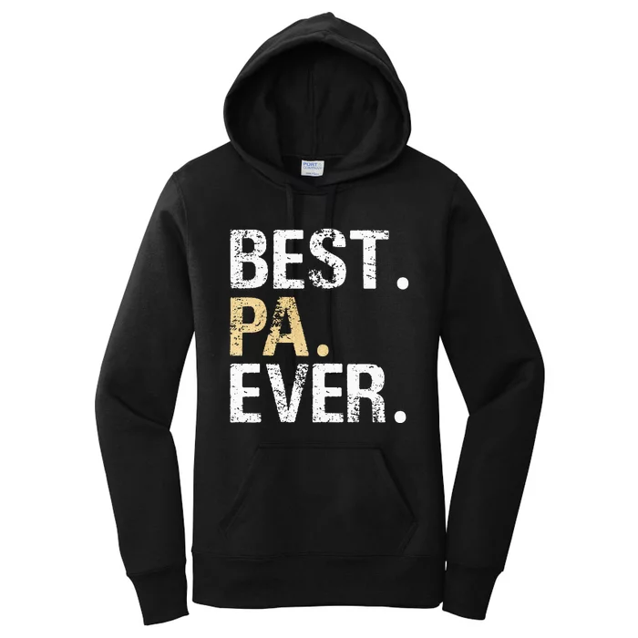 Pa Gift From Granddaughter Grandson Best Pa Women's Pullover Hoodie