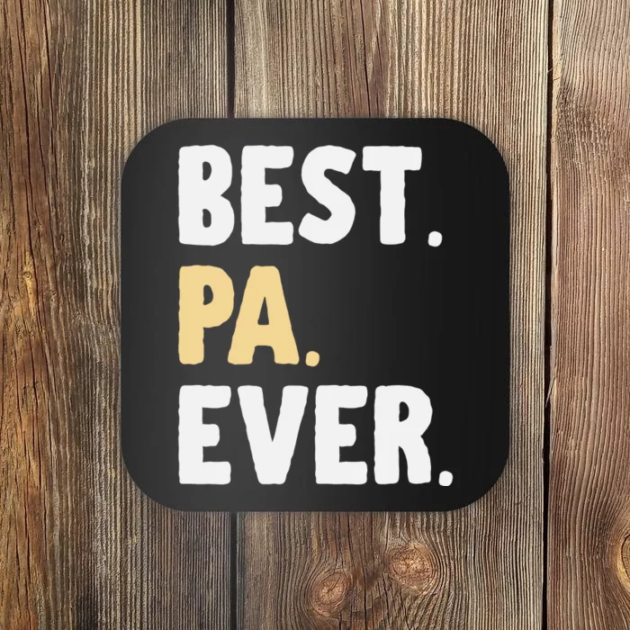 Pa Gift From Granddaughter Grandson Best Pa Ever Coaster