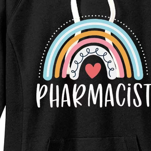 Pharmacist Gifts For Wo Funny Pharmacy Rainbow Women's Fleece Hoodie