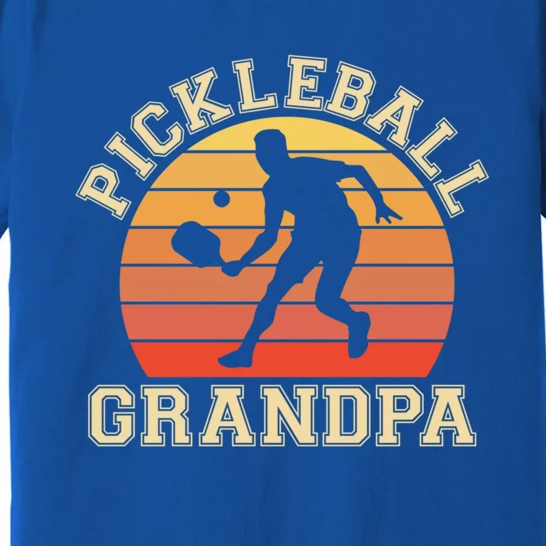 Pickleball Grandpa Funny Love Pickleball Player Grandfather Gift Premium T-Shirt