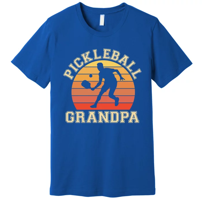 Pickleball Grandpa Funny Love Pickleball Player Grandfather Gift Premium T-Shirt