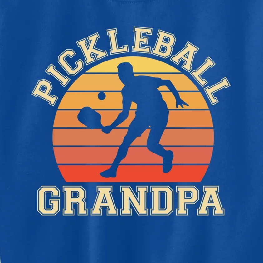 Pickleball Grandpa Funny Love Pickleball Player Grandfather Gift Kids Sweatshirt