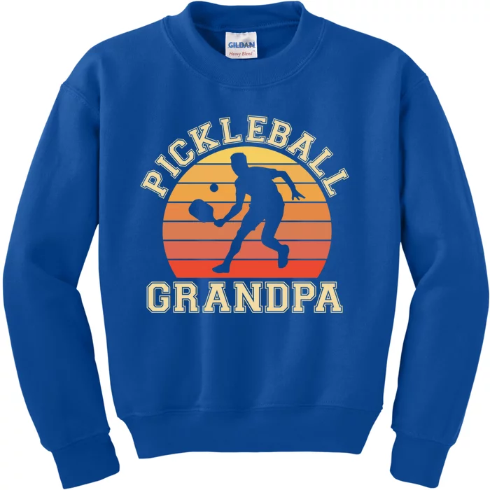 Pickleball Grandpa Funny Love Pickleball Player Grandfather Gift Kids Sweatshirt