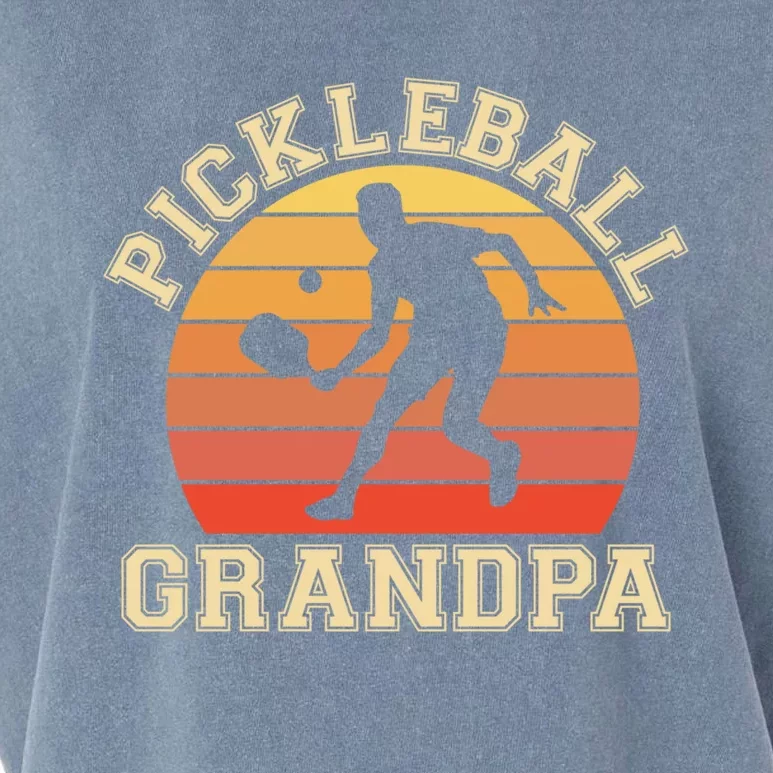 Pickleball Grandpa Funny Love Pickleball Player Grandfather Gift Garment-Dyed Women's Muscle Tee