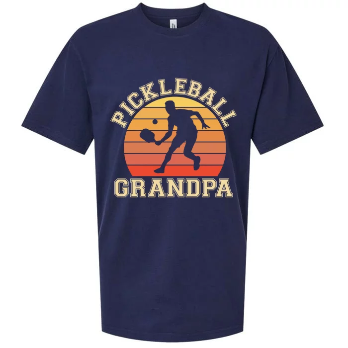 Pickleball Grandpa Funny Love Pickleball Player Grandfather Gift Sueded Cloud Jersey T-Shirt