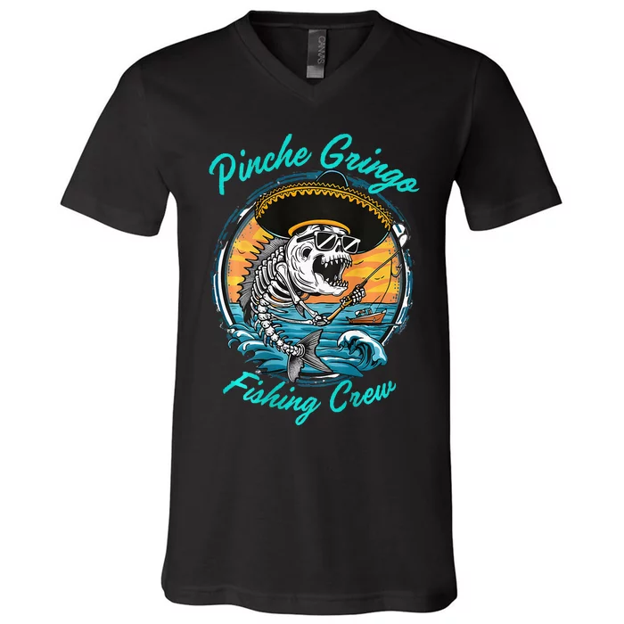 P.I.N.C.H.E Gringo Fishing Crew V-Neck T-Shirt