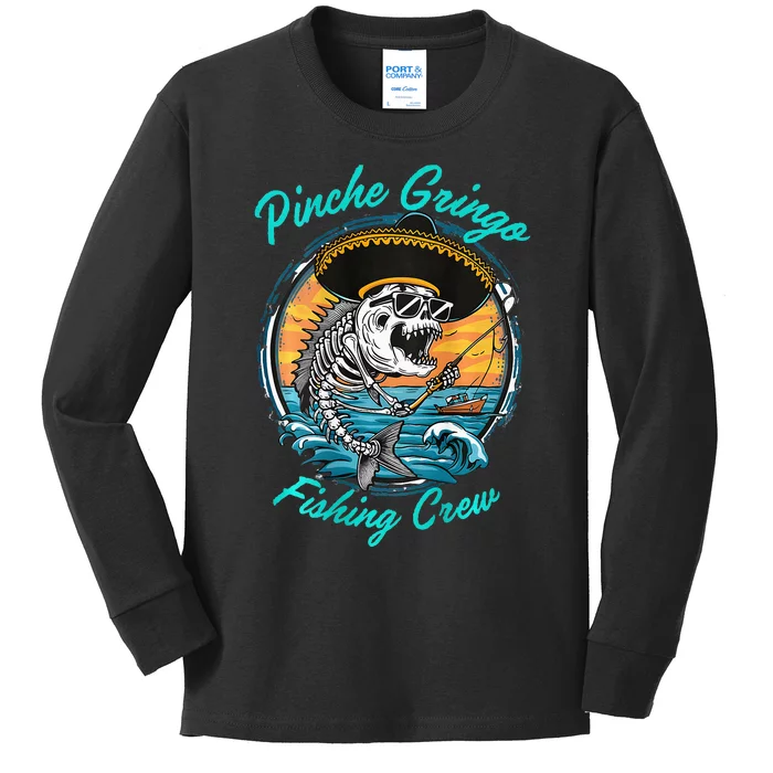 P.I.N.C.H.E Gringo Fishing Crew Kids Long Sleeve Shirt