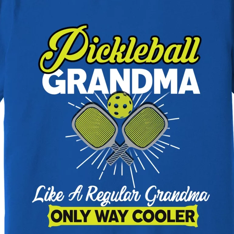 Pickleball Grandma Funny Player Pickle Ball Funny Gift Premium T-Shirt