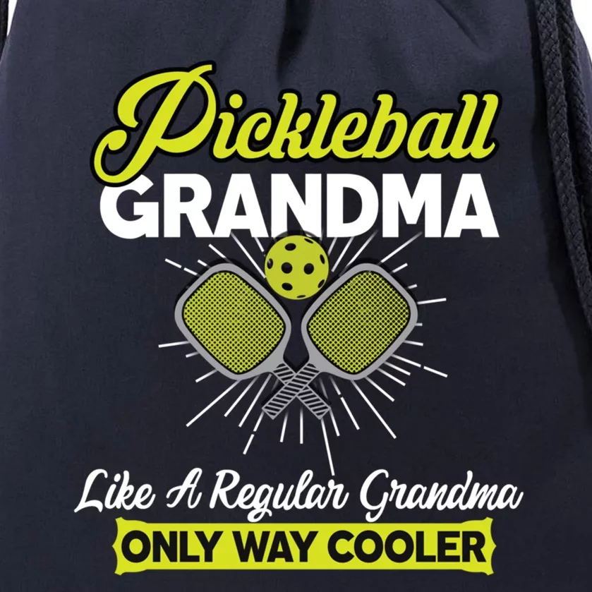 Pickleball Grandma Funny Player Pickle Ball Funny Gift Drawstring Bag