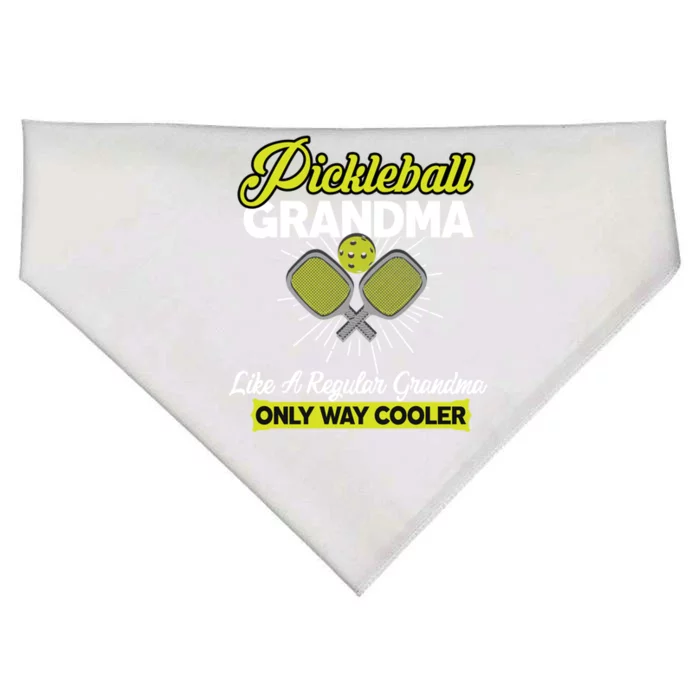 Pickleball Grandma Funny Player Pickle Ball Funny Gift USA-Made Doggie Bandana