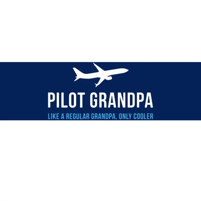 Pilot Grandpa Funny Cute Airplane Aviation Gift Bumper Sticker