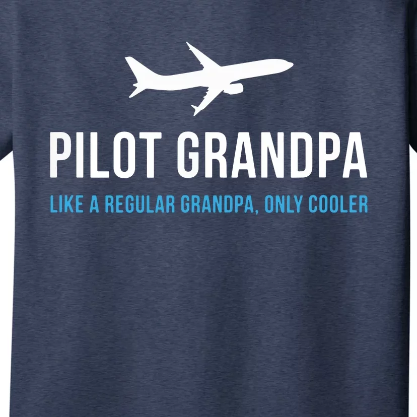 Pilot Grandpa Funny Cute Airplane Aviation Gift T-Shirt