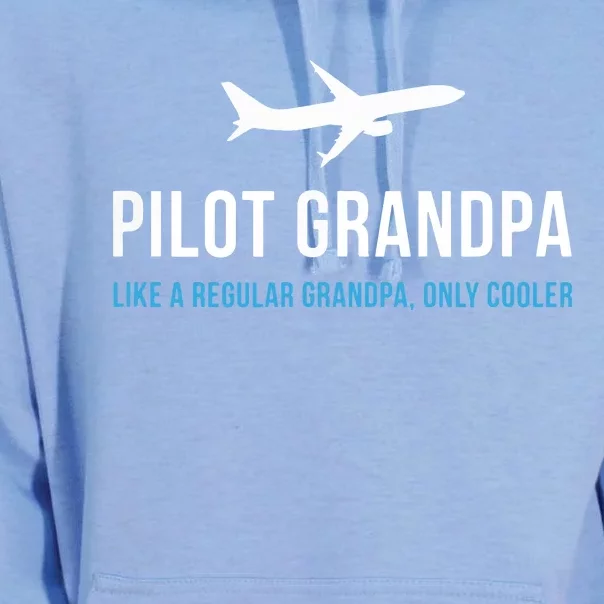 Pilot Grandpa Funny Cute Airplane Aviation Gift Unisex Surf Hoodie