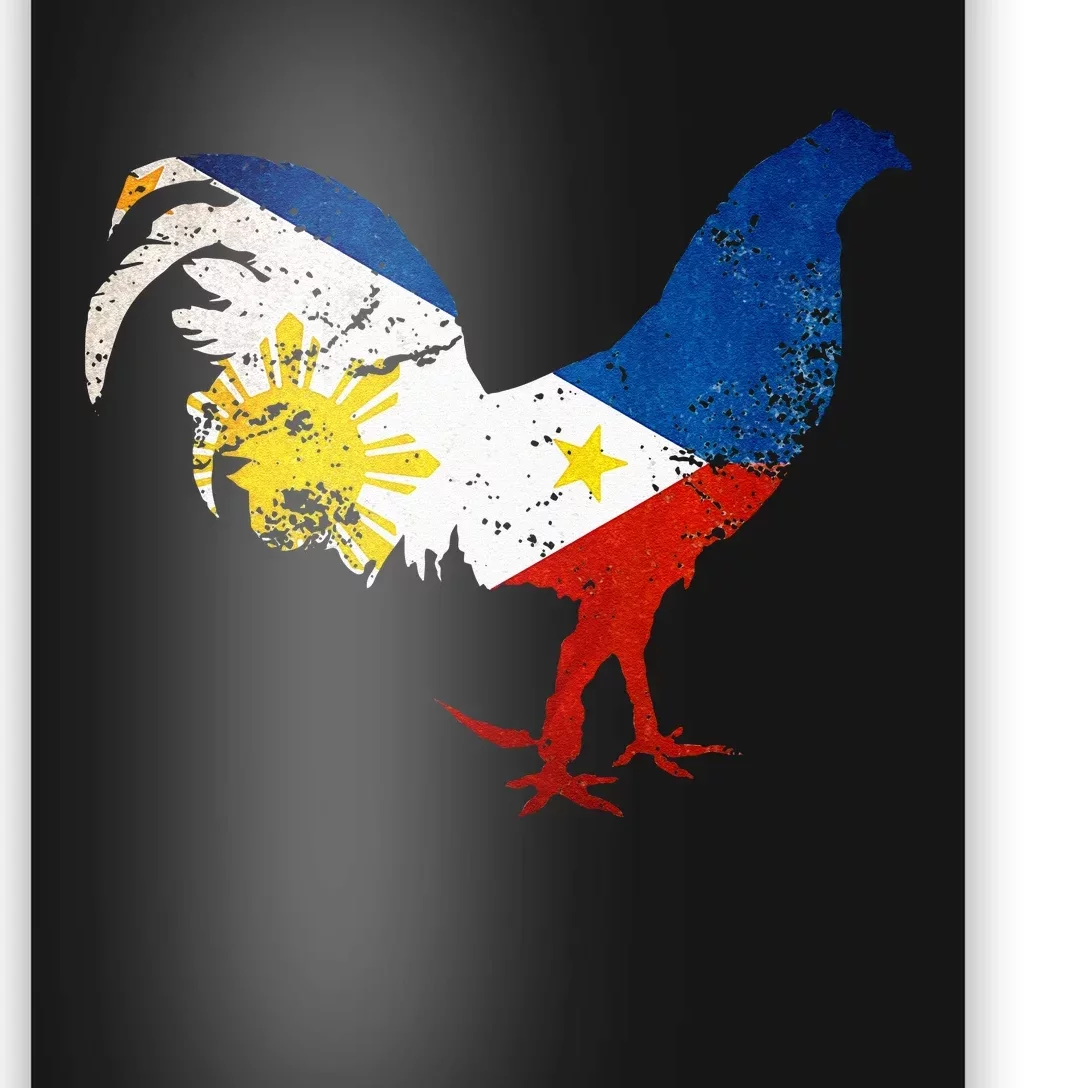 Philippines Gamefowl Filipino Flag Gallegos Rooster style 2 Poster