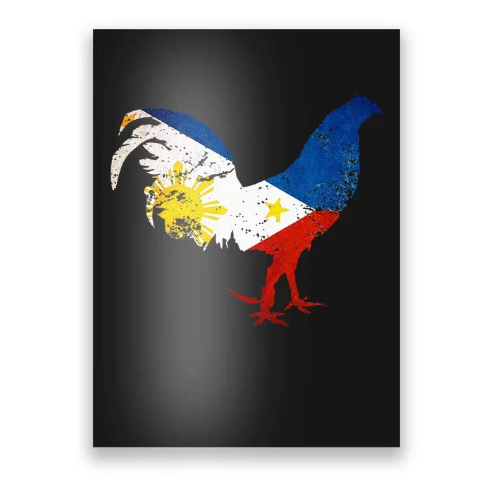 Philippines Gamefowl Filipino Flag Gallegos Rooster style 2 Poster