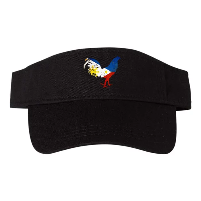 Philippines Gamefowl Filipino Flag Gallegos Rooster style 2 Valucap Bio-Washed Visor