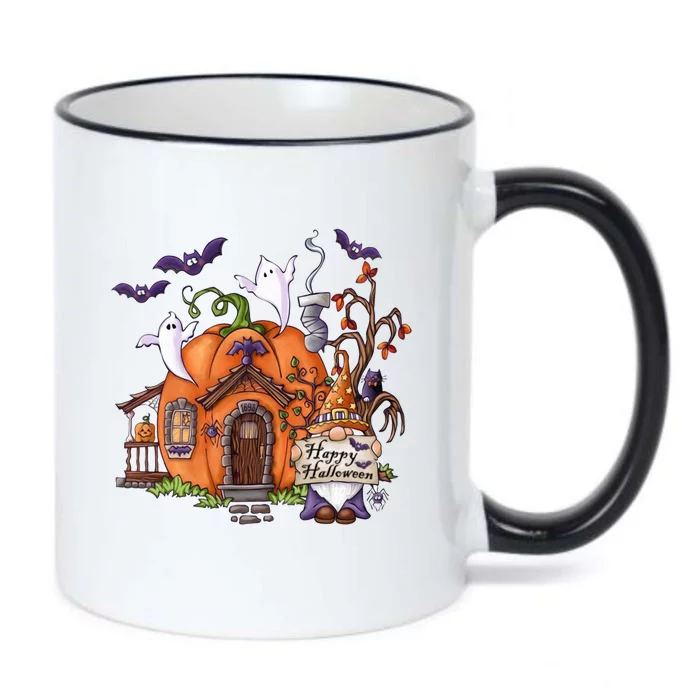 Pumpkin Gnomes Fall Autumn Cute Halloween Thanksgiving Tee Gift Black Color Changing Mug