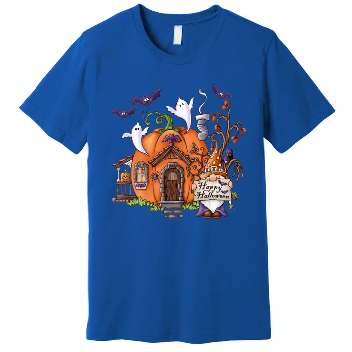 Pumpkin Gnomes Fall Autumn Cute Halloween Thanksgiving Tee Gift Premium T-Shirt