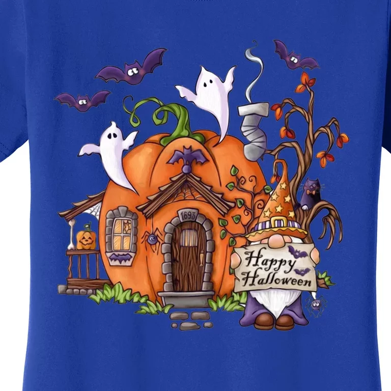 Pumpkin Gnomes Fall Autumn Cute Halloween Thanksgiving Tee Gift Women's T-Shirt