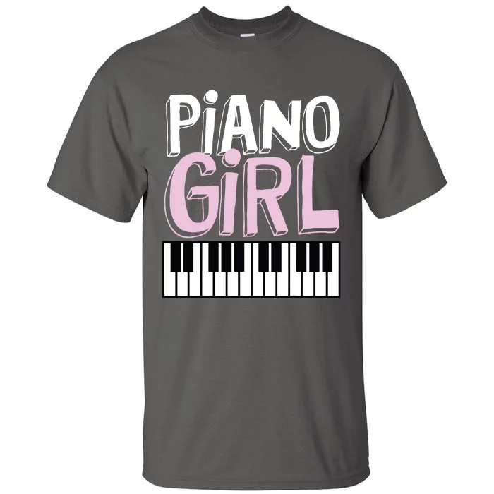 Piano Girl Funny Pianist Music Keyboardist Musician Outfit Tall T-Shirt