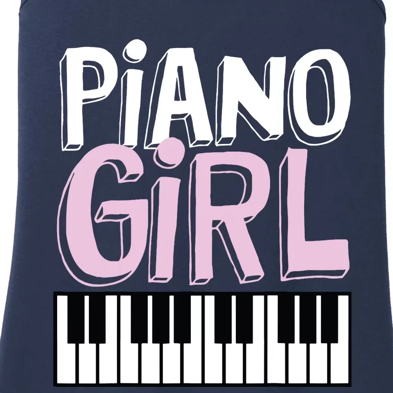 Piano Girl Funny Pianist Music Keyboardist Musician Outfit Ladies Essential Tank