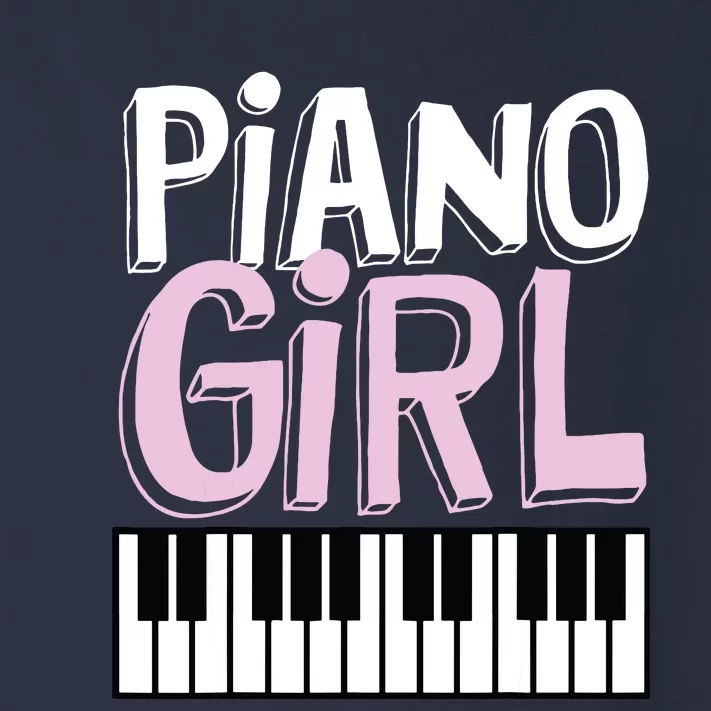 Piano Girl Funny Pianist Music Keyboardist Musician Outfit Toddler Long Sleeve Shirt