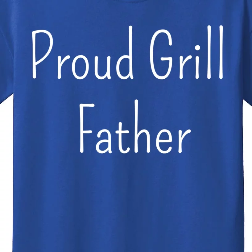 Proud Grill Father Gift Kids T-Shirt