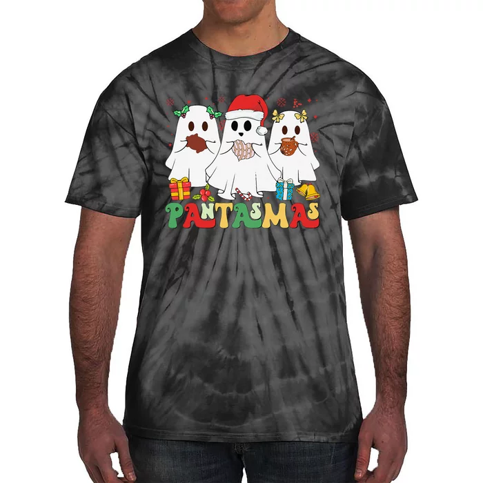 Pantasmas Ghost Funny Conchas Mexican Ghost Christmas Tie-Dye T-Shirt