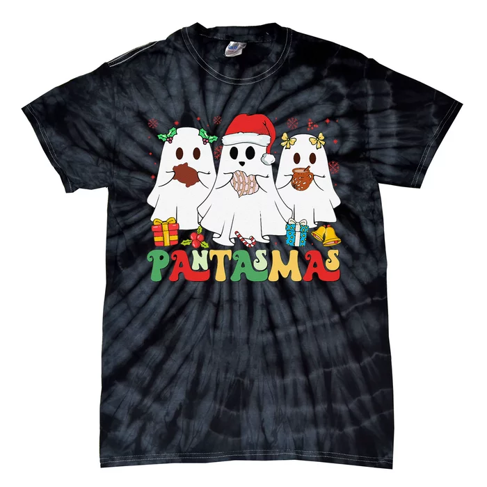 Pantasmas Ghost Funny Conchas Mexican Ghost Christmas Tie-Dye T-Shirt