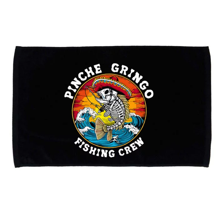 P.I.N.C.H.E Gringo Fishing Crew Mexican Skeleton Fishman Microfiber Hand Towel