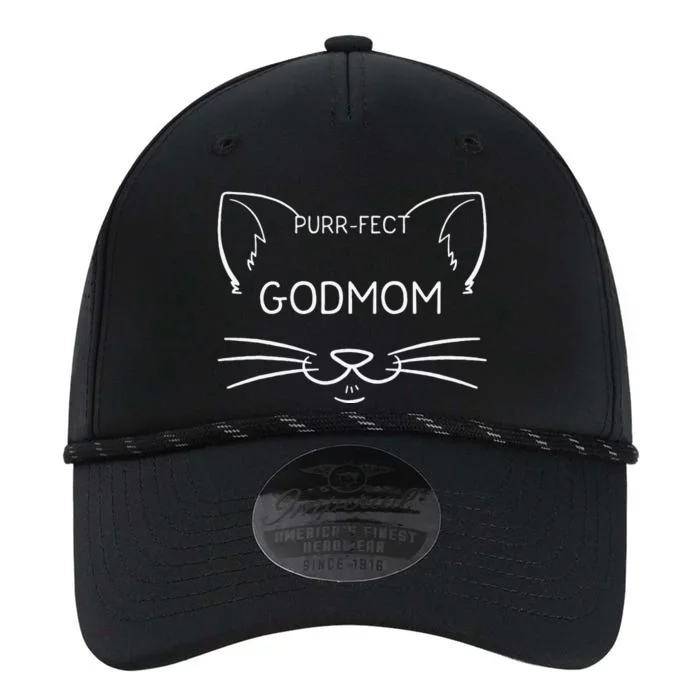 Purrfect Godmom Funny Cat Lover Godmother Kitty Owner Performance The Dyno Cap