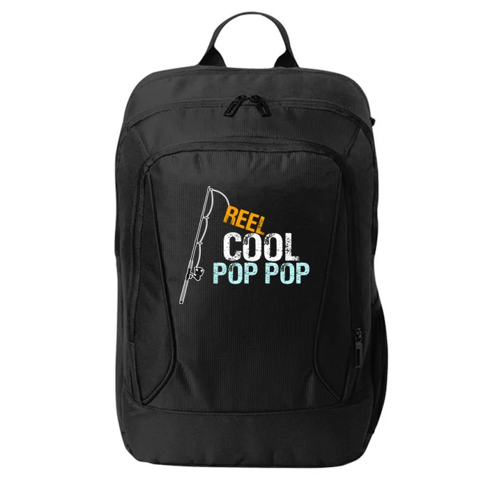 Poppop Gift From Granddaughter Grandson Reel Cool Pop Pop Cute Gift City Backpack