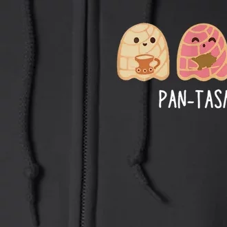 Pantasmas Ghost Funny Spooky Conchas Mexican Ghost Full Zip Hoodie