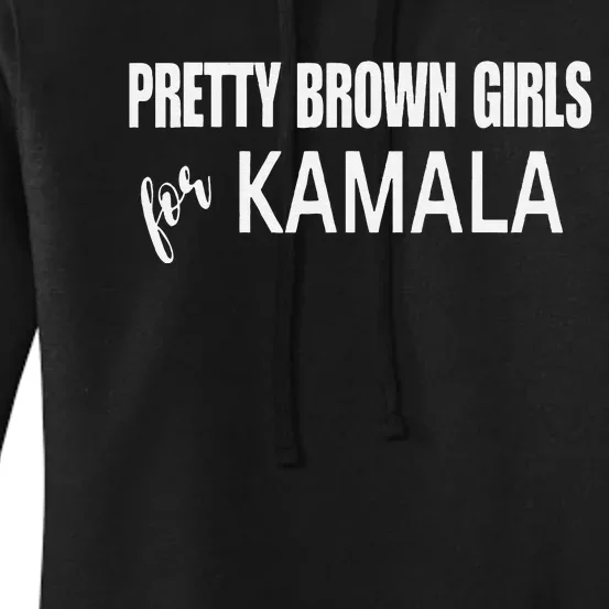 Pretty Girl For Kamala Harris Harris Walz 2024 Women's Pullover Hoodie