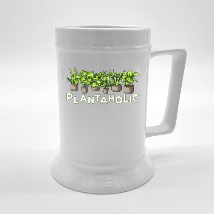 Plantaholic Gift Funny Plants Lover / Gardening Gardener Joke Gift Front & Back Beer Stein