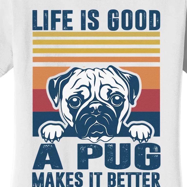 Pug Gifts For Pug Lovers Pug Mom Pug Dad Pug Dog Women's T-Shirt