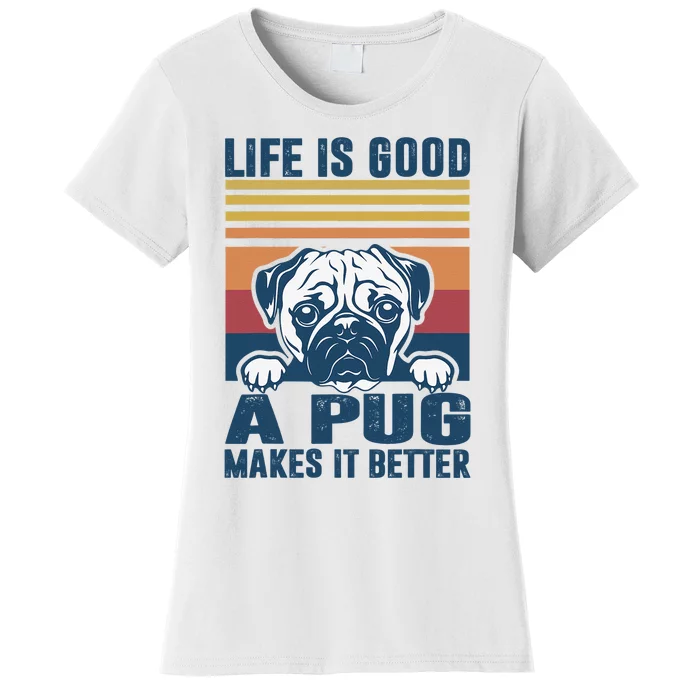 Pug Gifts For Pug Lovers Pug Mom Pug Dad Pug Dog Women's T-Shirt