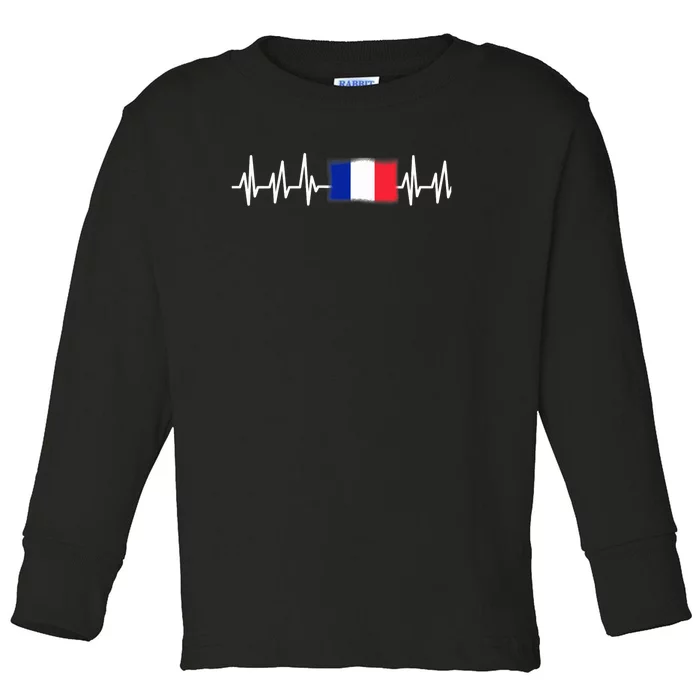 Paris Gifts France French Eiffel Tower Soccer Francois Toddler Long Sleeve Shirt