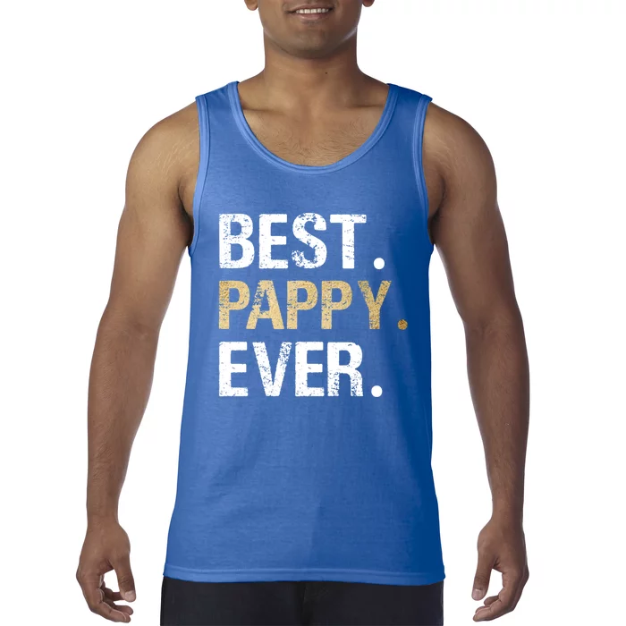 Pappy Gift From Granddaughter Grandson Best Pappy Ever Gift Tank Top