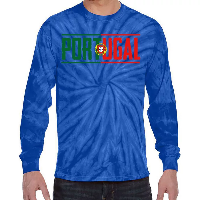 Portugal Gift For Any Portuguese Tie-Dye Long Sleeve Shirt