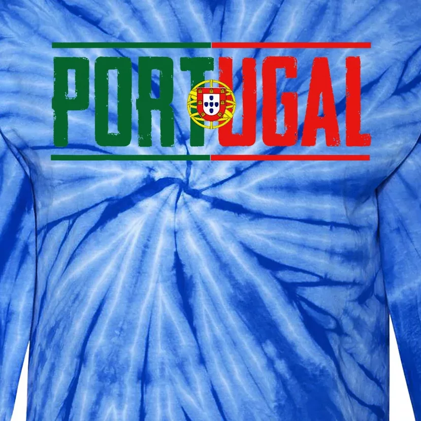 Portugal Gift For Any Portuguese Tie-Dye Long Sleeve Shirt