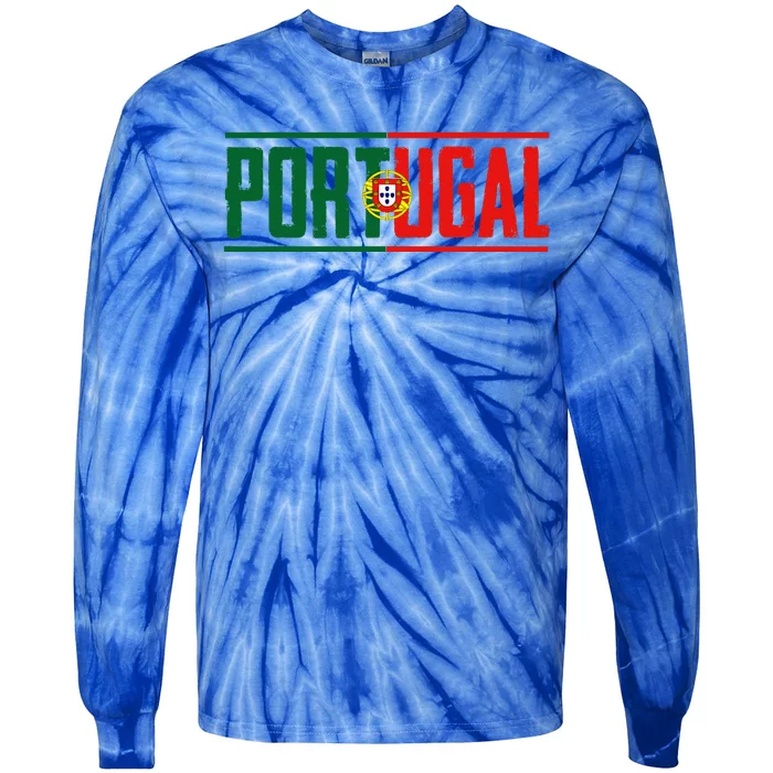 Portugal Gift For Any Portuguese Tie-Dye Long Sleeve Shirt