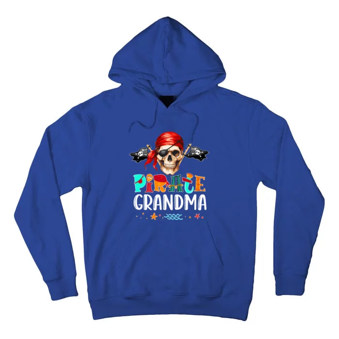 Pirate Grandma Funny Birthday Pirate Day Family Matching Tall Hoodie