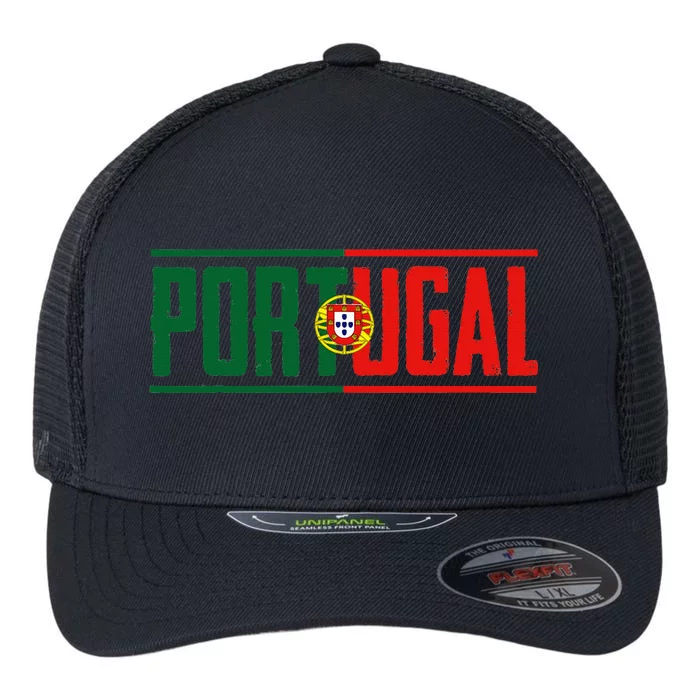 Portugal Gift For Any Portuguese Flexfit Unipanel Trucker Cap